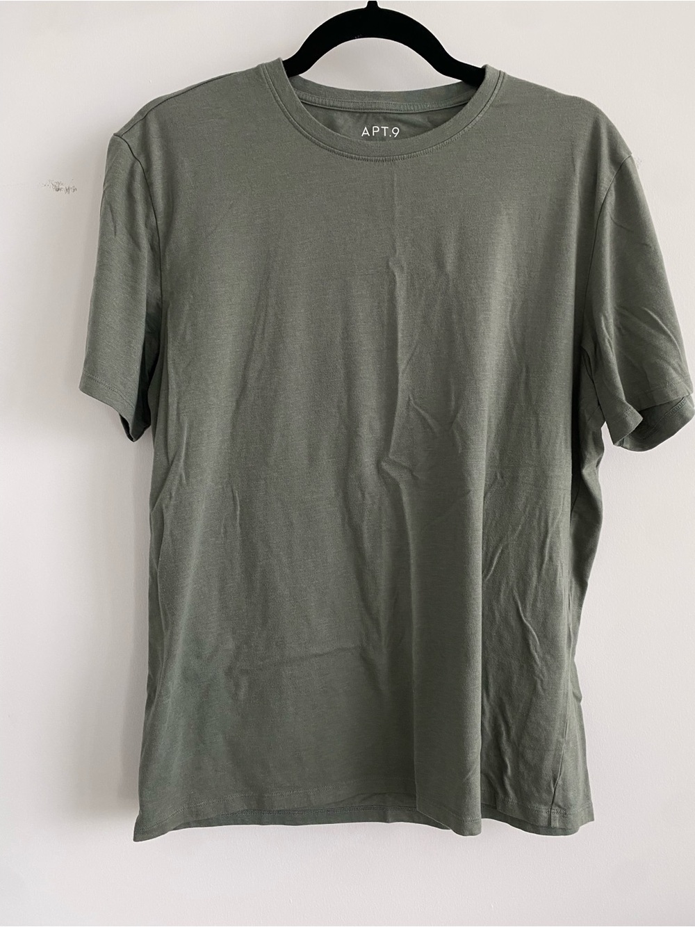 Apt. 9 Men's Olive Crew Neck Short Sleeve T-Shirt